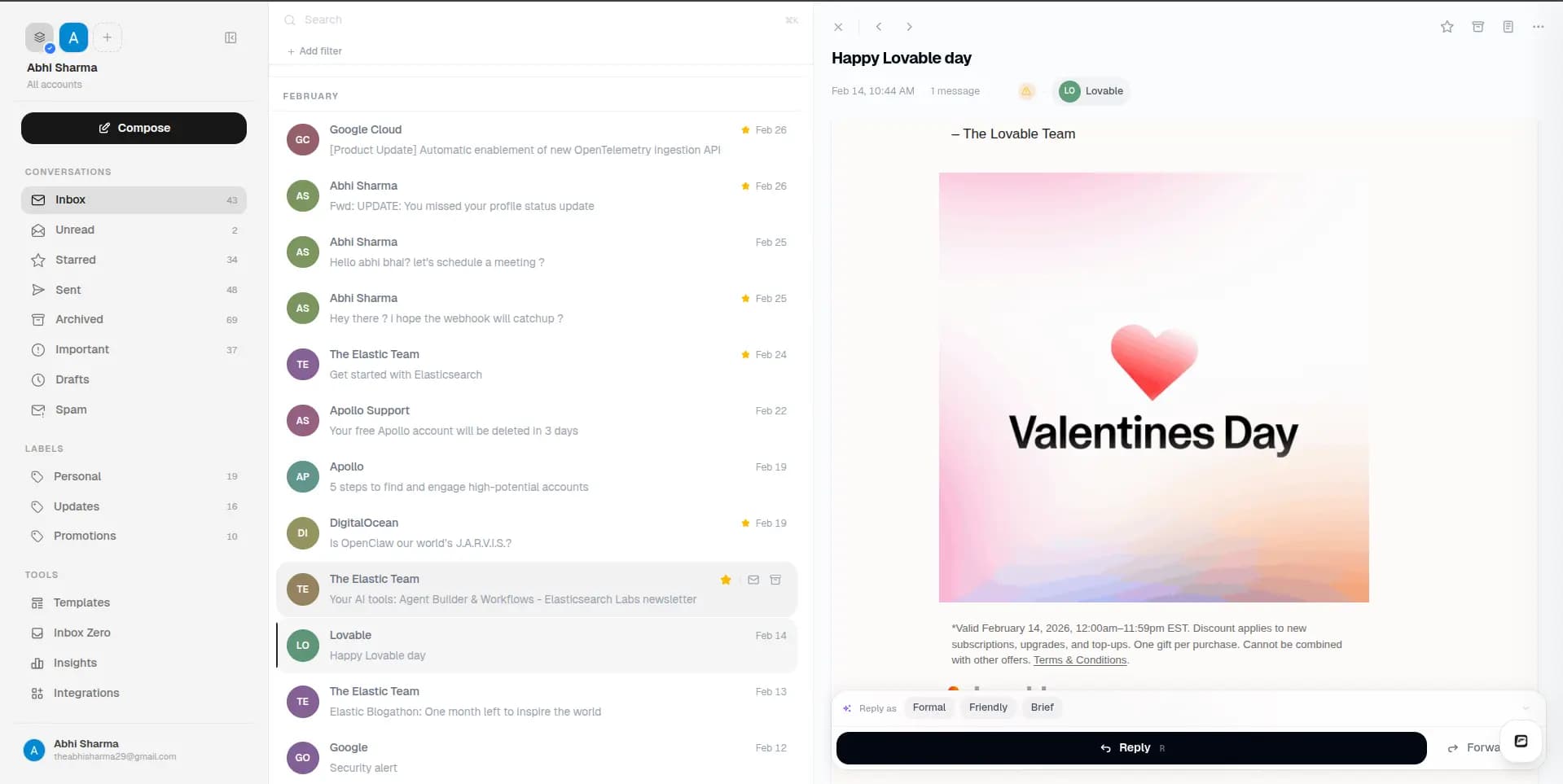 BetterMail screenshot